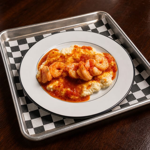 Cajun Shrimp & Grits.