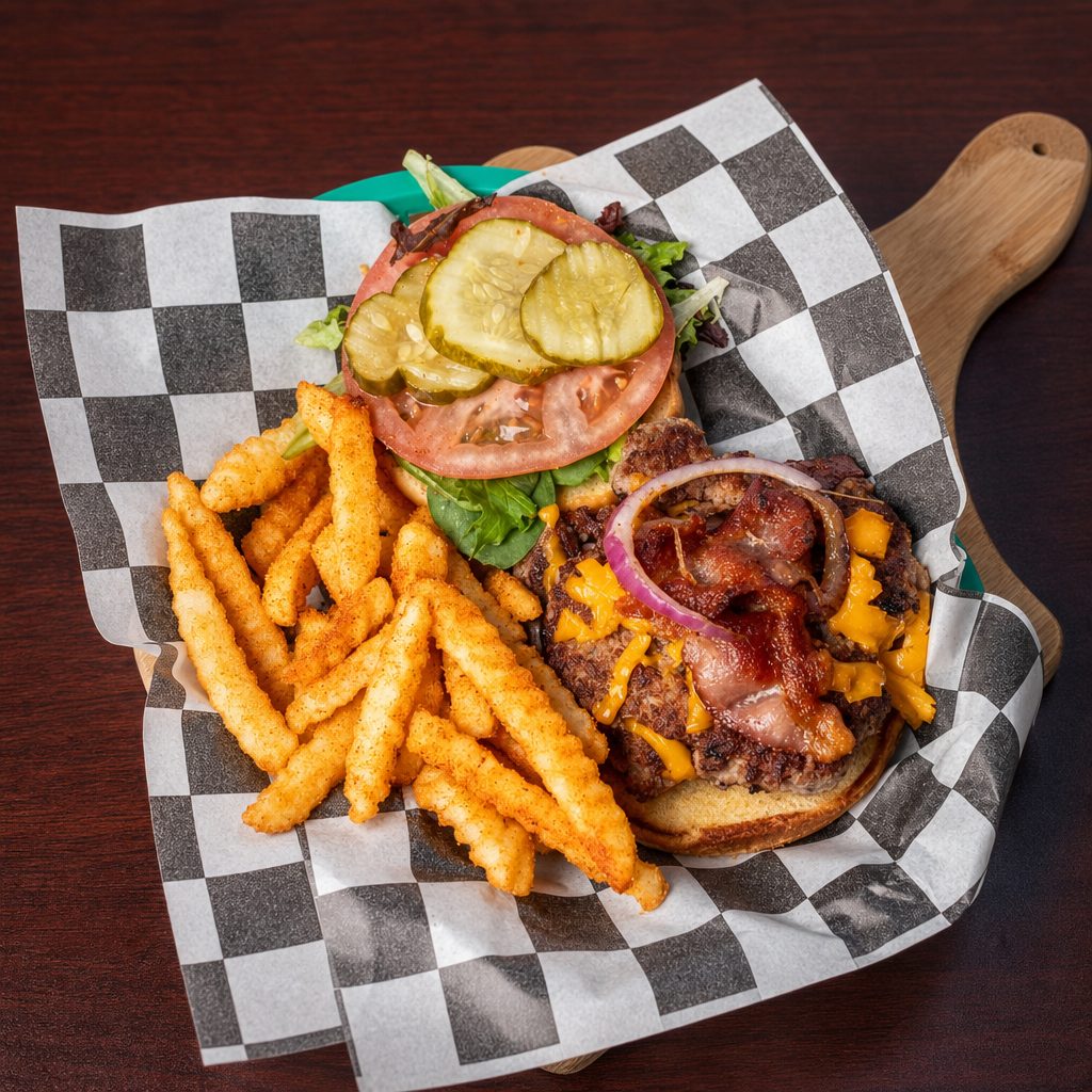 Service Station Burger.