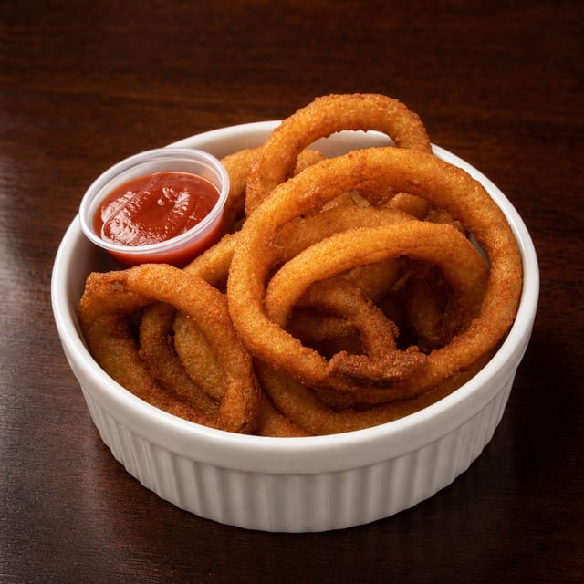 Beer-Battered Onion Rings.