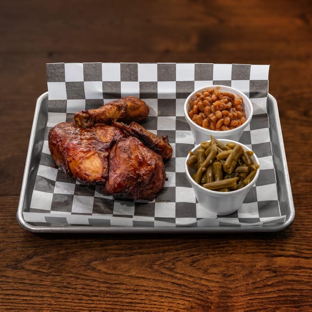 Smoked Half Chicken.