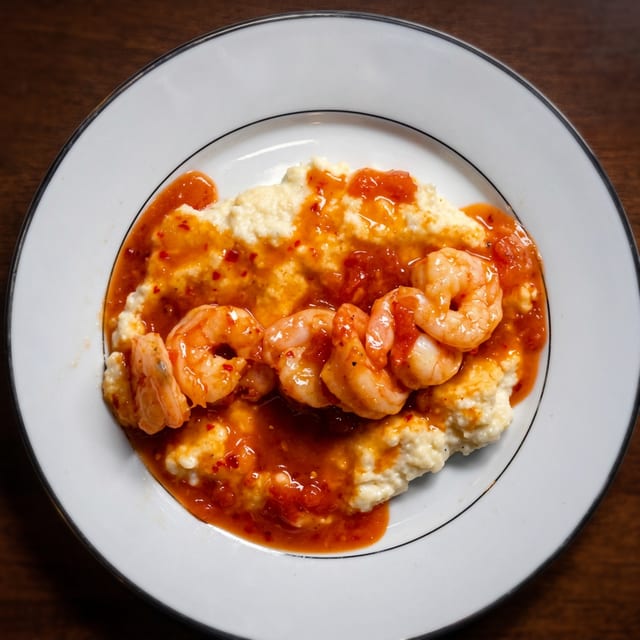Cajun Shrimp & Grits.